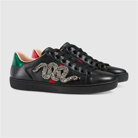 gucci ace embroidered sneaker on feet|Gucci new ace platform sneakers.